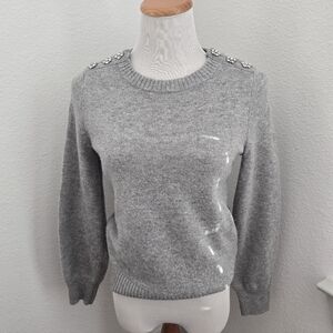 J.Crew Sweater with Embellished Shoulders